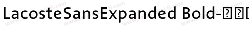 LacosteSansExpanded Bold字体转换